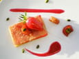 Craquant de fraises et bonbons rhubarbe 