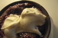Chaud-froid de fruits rouges en gratin
