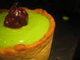 Tartelette poire-menthe-chocolat