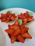 Tarte au chocolat carpaccio de fraise