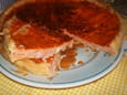 Tarte au thon et saumon au concentr� de tomate 