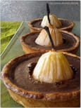 Tartelettes aux poires et chocolat et f�ve tonka