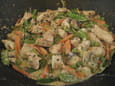 Wok de dinde Stroganov aux l�gumes