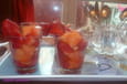 Verrine fraises, melon et sa vinaigrette douce