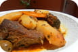 Tajine de viande M chermel aux pommes de terre