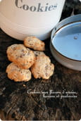 Cookies banane, pralinoise, flocons d avoine