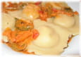 Raviolis jambon ricotta sauce aux poivrons