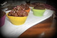 Cupcakes chocolat noir cors� coeur aux mirabelles