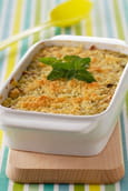 Crumble de courgettes et Serrano au Parmesan