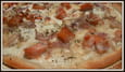 Pizza saumon fum� et cr�me fraiche