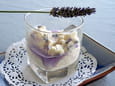 Verrine de mascarpone � la violette