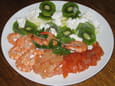 Salade iod�e aux fruits et ch�vre frais