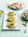 Galettes de courgettes � la pistache