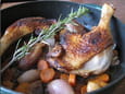 Cuisses de canard brais�es au miel et balsamique