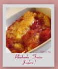 Crumble fraise-rhubarbe