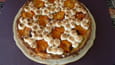 Tarte � la rhubarbe et aux abricots