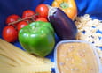 Sauce pour les p�tes poivrons-aubergines