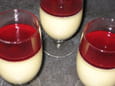 Panna cotta au chocolat blanc et gel�e de m�res