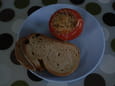 Oeuf cocotte en coque de tomate
