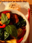 Poulet �pic� au basilic tha�