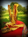 Torsades feuillet�es jambon fum�-graines de pavot