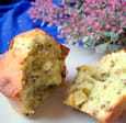 Muffins pistache et chocolat blanc