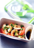 Salade poulet et crevettes au pamplemousse