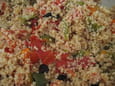 Semoule en salade color�e
