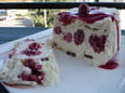 Terrine glac�e mascarpone-framboise