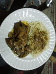 Foie de boeuf au curry et nouilles de riz