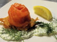 Galettes de pommes de terre au saumon et � l aneth