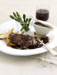 Steak de gigot d�agneau au poivre