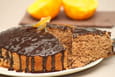 G�teau au chocolat et �corces d oranges confites