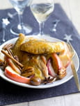 Chapon de pintade fermier label rouge aux pommes, noix de p�can et sirop d �rable