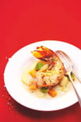 Nage de langouste au Chablis, l�gumes anciens de Picard