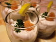 Mousse saumon-fromage blanc en verrine