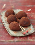 Truffes choco fraises au piment d�Espelette