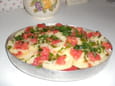 Morue pommes de terre et tomates