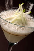 Cr�me br�l�e au foie gras de canard des Landes, sorbet pomme verte