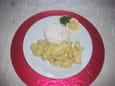 Curry de poissons au lait de coco