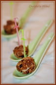 Truffes aux foie gras et fruits secs