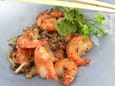 Crevettes saut�es au poivre et sel