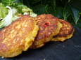 Galette ma�s-amande-poivrons