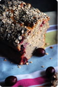 Cake fa�on porridge aux bananes et cranberries