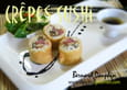 Cr�pe sushi, foie gras, carpaccio noisettes