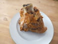 Jarret de porc grill� � la moutarde