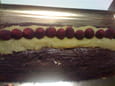 B�che chocolat, mangue et framboise