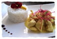 Poulet � la cardamome et main de bouddha