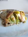 Cr�pes � la farine de ch�taigne, garniture saumon 