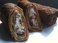 Cr�pes pan�es aux tomates sech�es viande des grisons